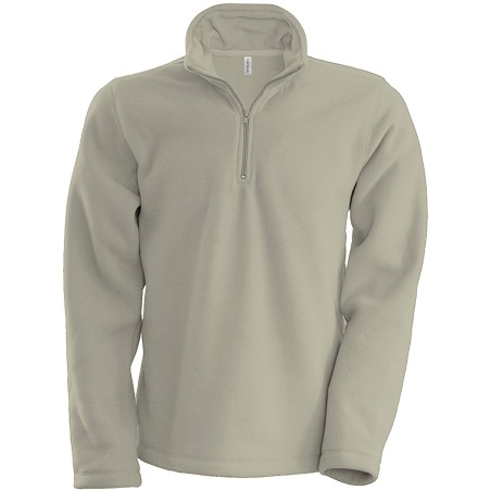 Micropolaire col zippé Homme 100% polyester