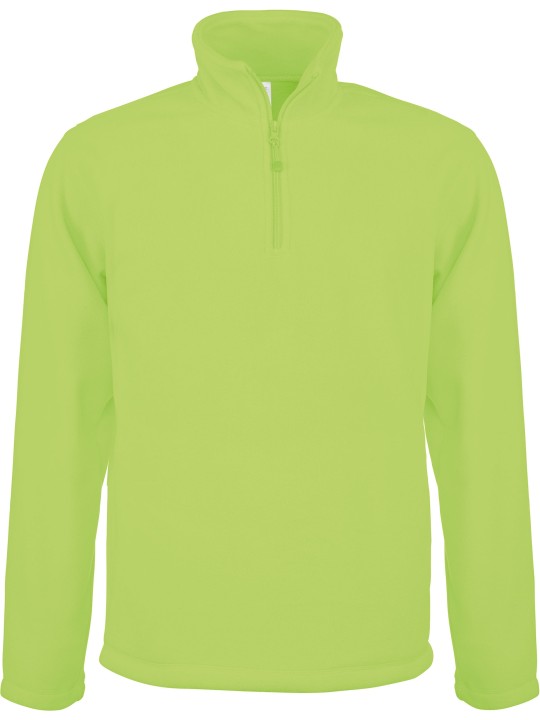 Micropolaire col zippé Homme 100% polyester