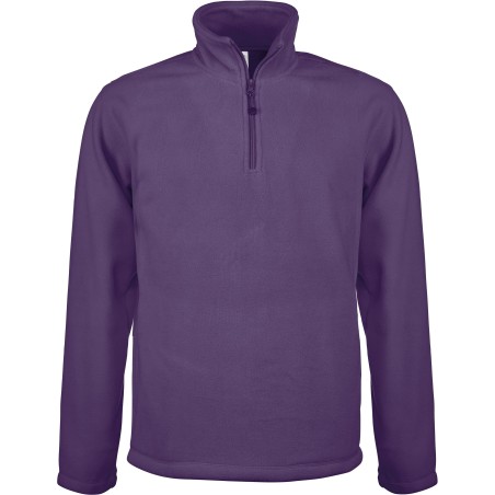 Micropolaire col zippé Homme 100% polyester