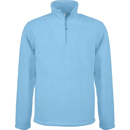 Micropolaire col zippé Homme 100% polyester