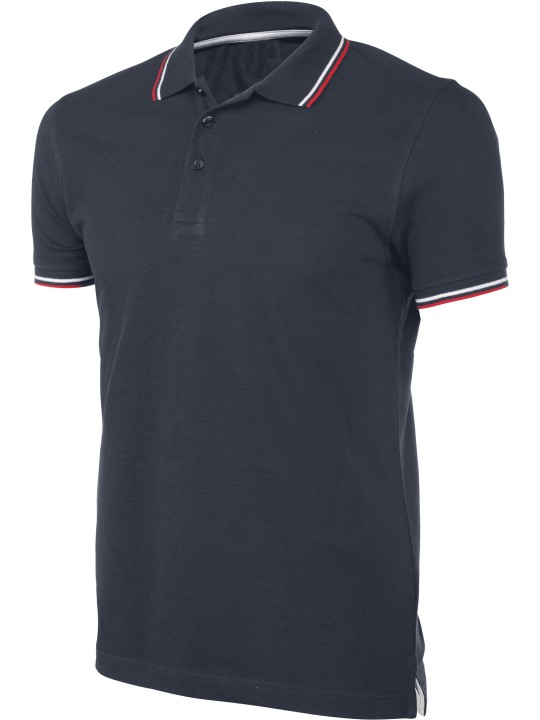 Polo Piqué Homme MC Contrasté  220gr 100%coton