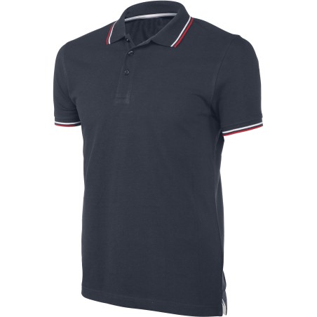 Polo Piqué Homme MC Contrasté  220gr 100%coton