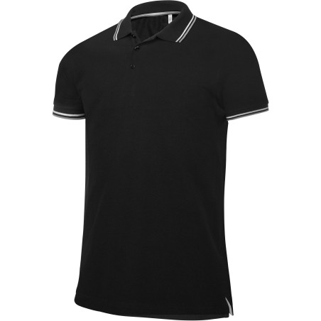 Polo Piqué Homme MC Contrasté  220gr 100%coton