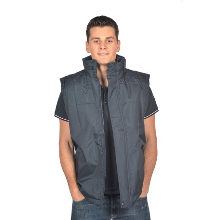 Vest parka Homme 100% polyester manches amovibles