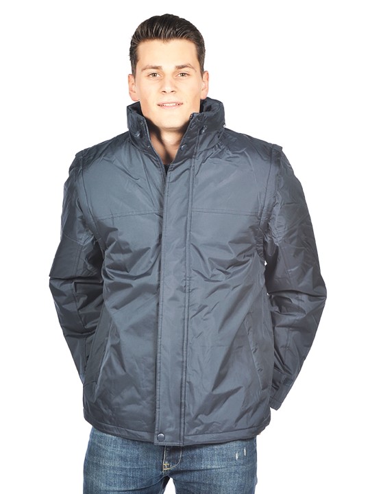 Vest parka Homme 100% polyester manches amovibles