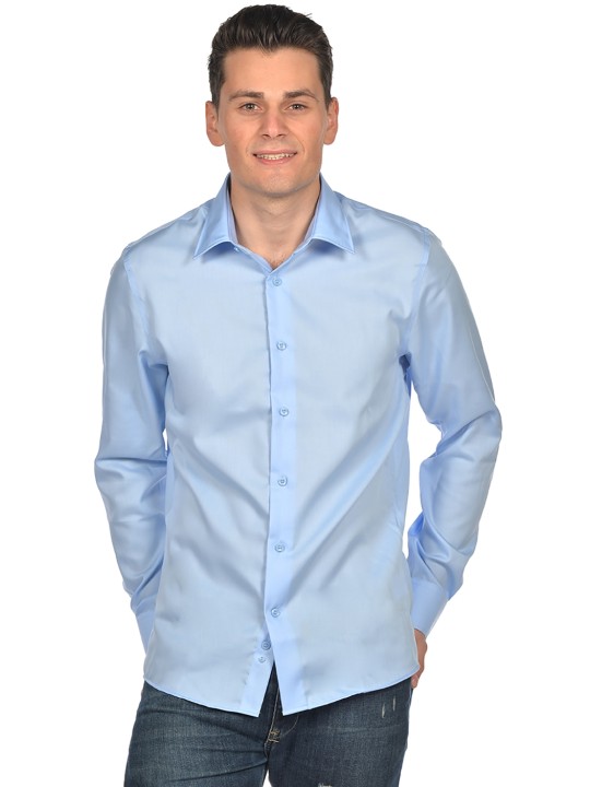 Chemise Homme ML 100% coton micro sergé