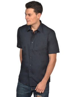 Chemise Homme MC 100% coton popeline