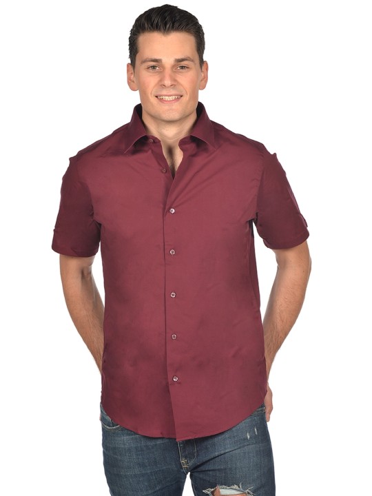 Chemise Homme MC 97% coton 3%élasthanne