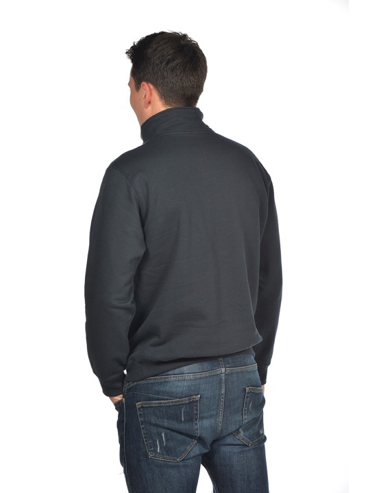 Sweat col zippé Homme 280gr 80%coton 20%polyester