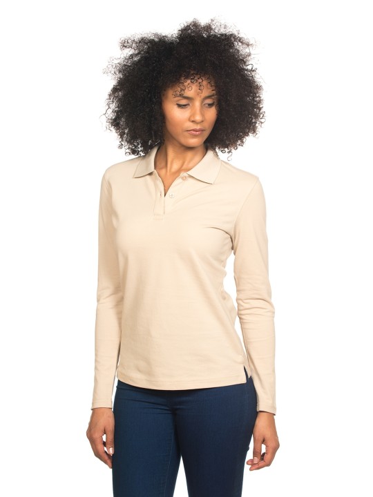 Polo Piqué Femme ML 210-220 gr 100% coton