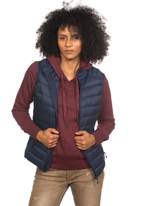 Bodywarmer doudoune legere Femme  100% polyamide