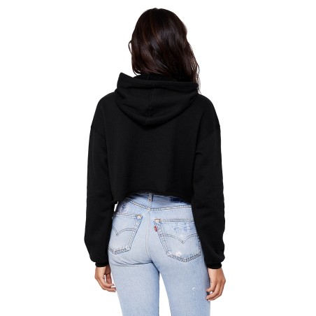 Sweat-Shirt Femme CROP Capuche 220grs 52%Cot/48%Pol.