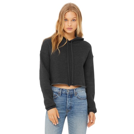 Sweat-Shirt Femme CROP Capuche 220grs 52%Cot/48%Pol.