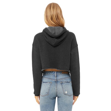 Sweat-Shirt Femme CROP Capuche 220grs 52%Cot/48%Pol.