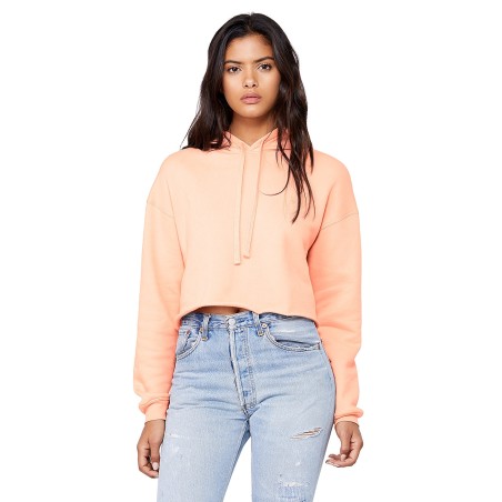 Sweat-Shirt Femme CROP Capuche 220grs 52%Cot/48%Pol.