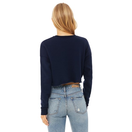 Sweat-Shirt Femme CROP 220grs 52%Cot/48%Pol.