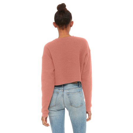 Sweat-Shirt Femme CROP 220grs 52%Cot/48%Pol.