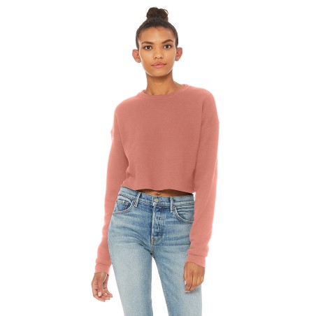 Sweat-Shirt Femme CROP 220grs 52%Cot/48%Pol.