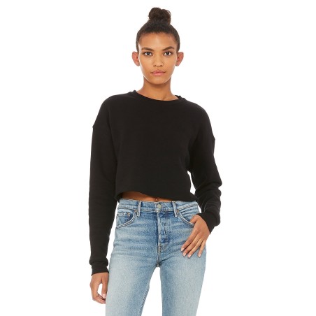 Sweat-Shirt Femme CROP 220grs 52%Cot/48%Pol.