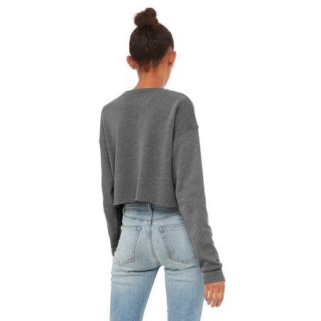 Sweat-Shirt Femme CROP 220grs 52%Cot/48%Pol.