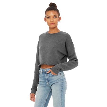 Sweat-Shirt Femme CROP 220grs 52%Cot/48%Pol.