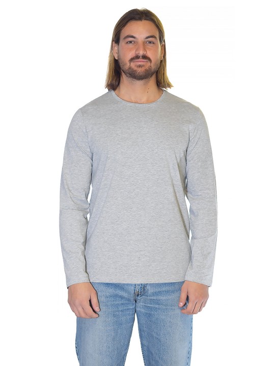 K3016 - T-shirt col rond manches longues homme - T131
