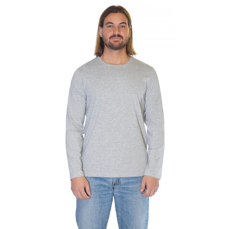K3016 - T-shirt col rond manches longues homme - T131