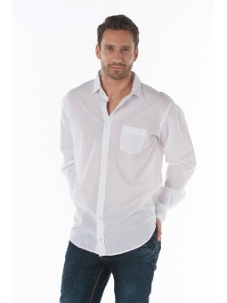 Chemise Homme ML voile de coton