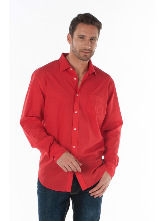 Chemise Homme ML voile de coton 