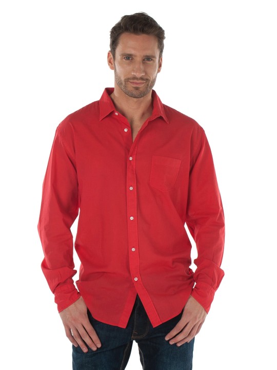 Chemise Homme ML voile de coton 