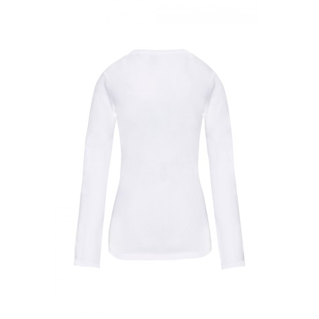 K3017 - T-shirt col rond manches longues femme