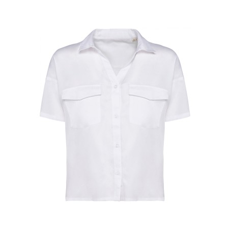 Chemise écoresponsable avec Lyocell TENCEL manches courtes femme