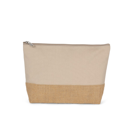 Pochette toile coton & Jute