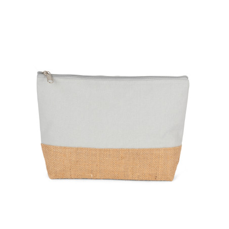 Pochette toile coton & Jute