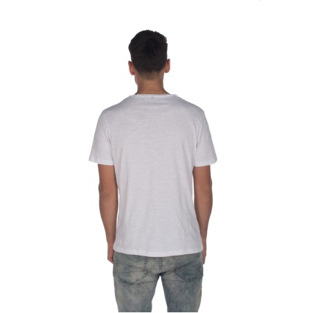 T-shirt col V slub 140 gr 100% coton peigné