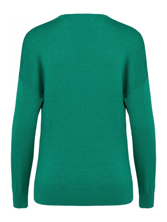 Pull col V Lyocell TENCEL femme