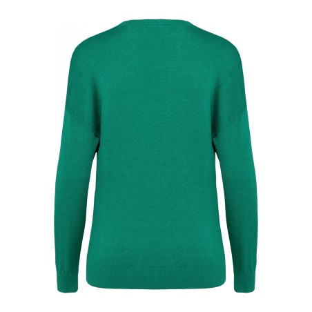 Pull col V Lyocell TENCEL femme