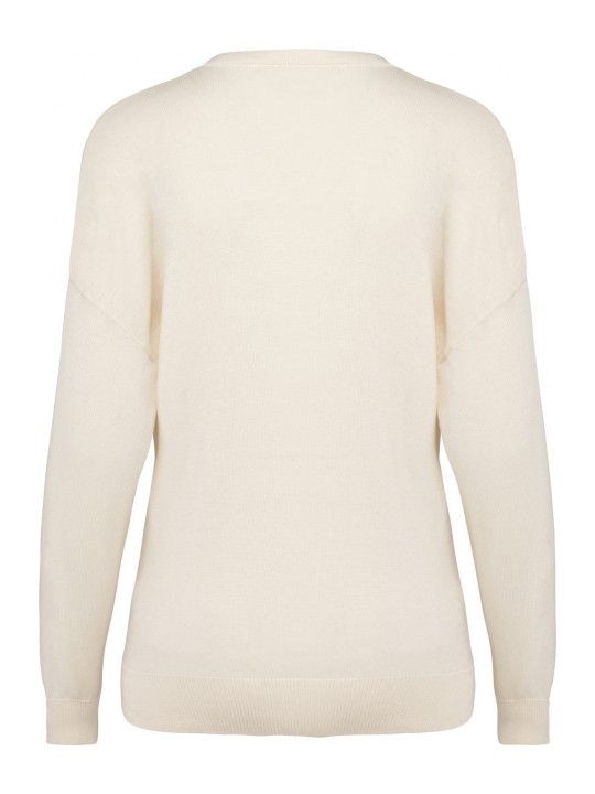 Pull col V Lyocell TENCEL femme