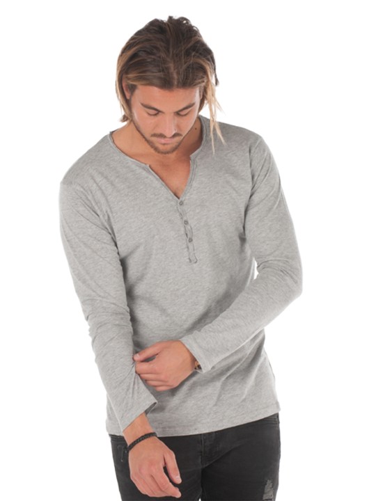 Henley ML 135 gr 100% coton peigné