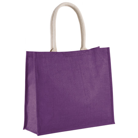 Sac Plage /Shopping jute anses coton 23L